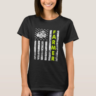 Camiseta Bandeira com Trator Patriótico Farmer