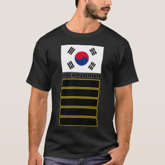 Camiseta Bandeira coreana Taekwondo 5 Dan