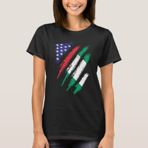 Camiseta Bandeira Crescida Americana Nigeria EUA Patriota M