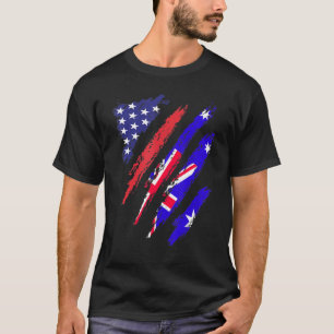 Camiseta Bandeira Crescida Australiana Americana EUA Patrio