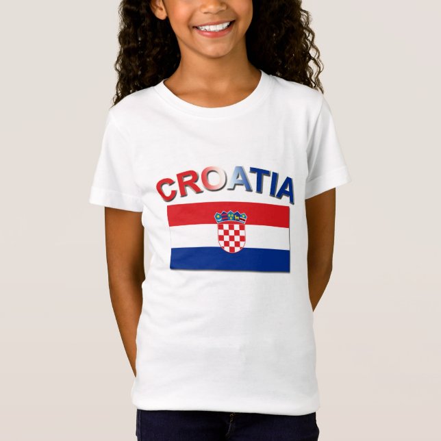 Camiseta Bandeira croata 2 (Frente)