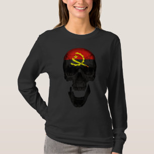 Camiseta Bandeira Crônica Angola Vintage Retro Para Homens 