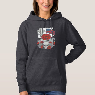 Camiseta Bandeira Cruz da Papoula Memorial Vetor de Gravura