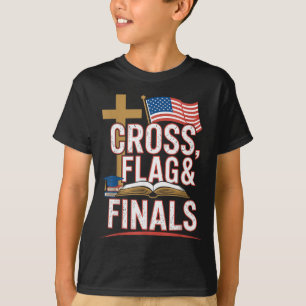 Camiseta Bandeira Cruzada e finais Estudante Conservador Cr