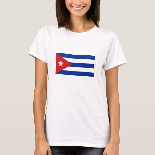 Camiseta Bandeira Cuba (Frente)