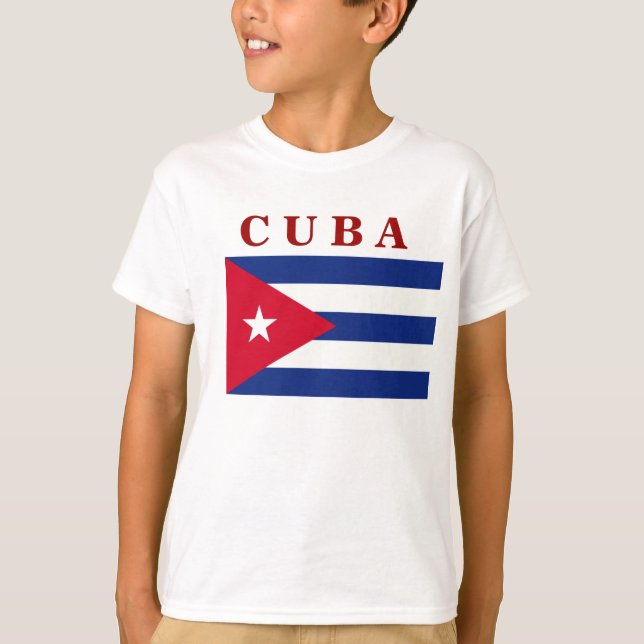 Camiseta Bandeira Cubana (Frente)