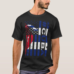 Camiseta Bandeira Cubana Americana Bandeira Cuba Orgulho do
