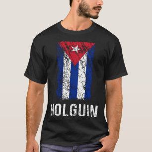 Camiseta Bandeira cubana Holguin Orgulho cubano
