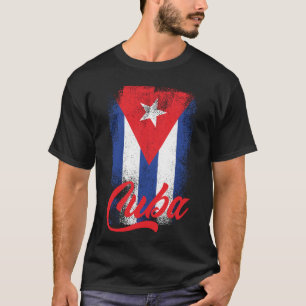 Camiseta Bandeira cubana Orgulho de Bandeira Cuba Bandeira