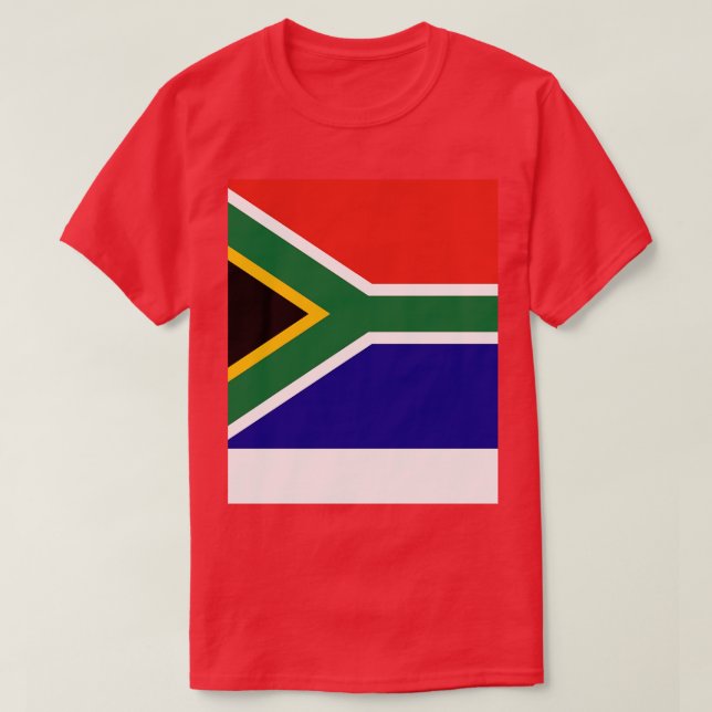 Camiseta Bandeira da África do Sul (Frente do Design)