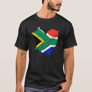 Camiseta Bandeira da África do Sul Eu Amo Dna África do Sul
