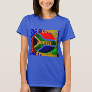 Camiseta Bandeira da África do Sul: Motif Dinâmico de Rodov