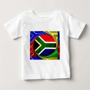Camiseta Bandeira da África do Sul: Motif Dinâmico de Rodov