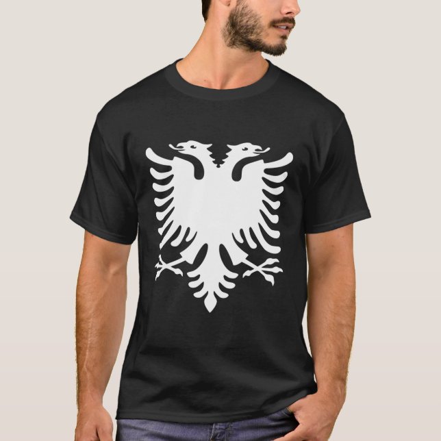 Camiseta Bandeira Da Albânia (Frente)