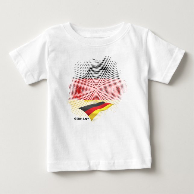 Camiseta bandeira da Alemanha (Frente)