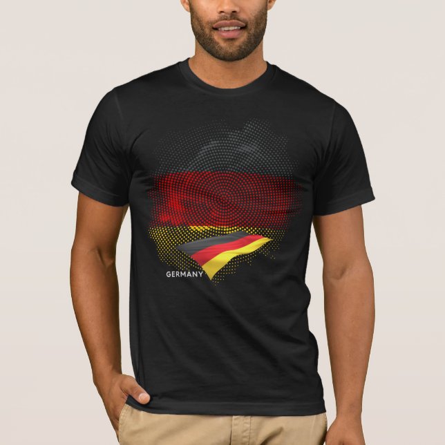 Camiseta bandeira da Alemanha (Frente)