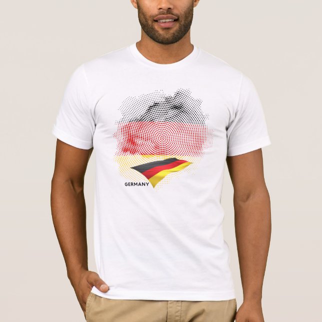 Camiseta bandeira da Alemanha (Frente)