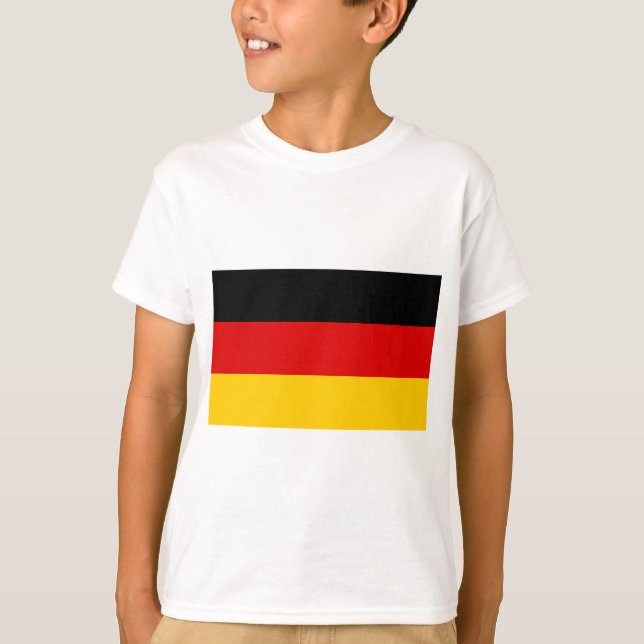 Camiseta Bandeira da Alemanha - Bundesflagge und Handelsfla (Frente)