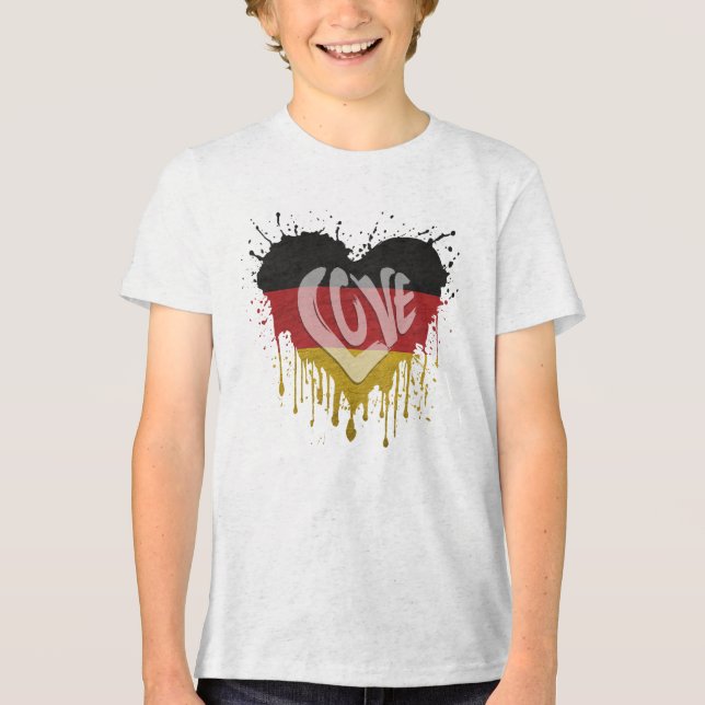 Camiseta Bandeira da Alemanha do Amor (Frente)