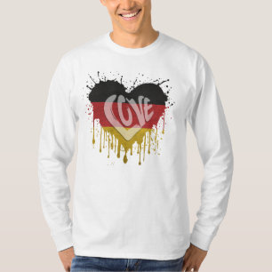 Camiseta Bandeira da Alemanha do Amor