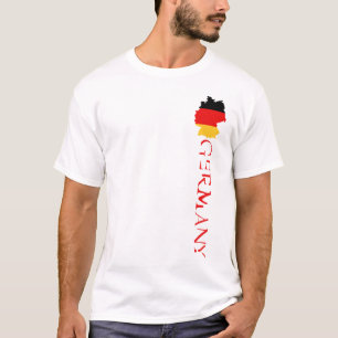 Camiseta Bandeira da Alemanha Mapa da Alemanha