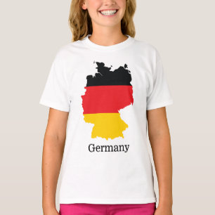 Camiseta Bandeira da Alemanha no Design de Souvenir de Mapa