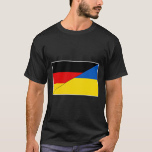 Camiseta Bandeira da Alemanha Ucrânia Apoio Alemão Ucranian