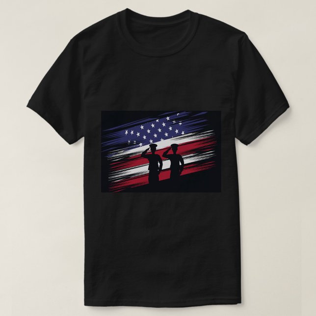 Camiseta Bandeira da América  (America Flag Soldiers T-shirt!)