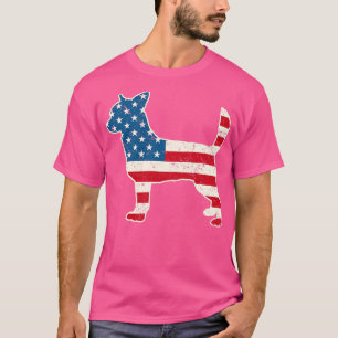Camiseta Bandeira da América Chihuahua em 4 de julho para M