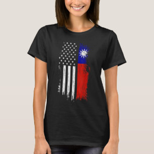 Camiseta Bandeira da América de Taiwan - Pride Taiwan EUA
