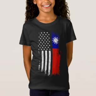 Camiseta Bandeira da América de Taiwan - Pride Taiwan EUA