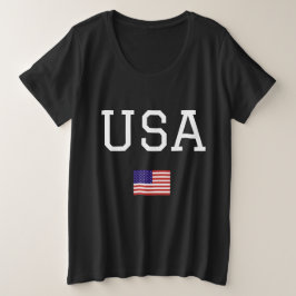Camiseta Bandeira da América do Partido Americano em 4 de j
