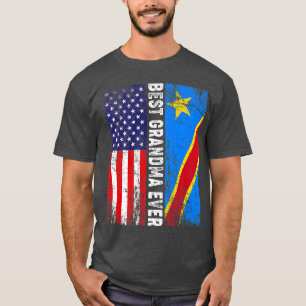 Camiseta Bandeira da América Latina Congo - Melhor Avó Nunc