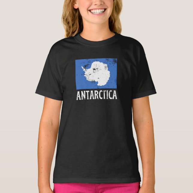 Camiseta Bandeira da Antártida (Frente)