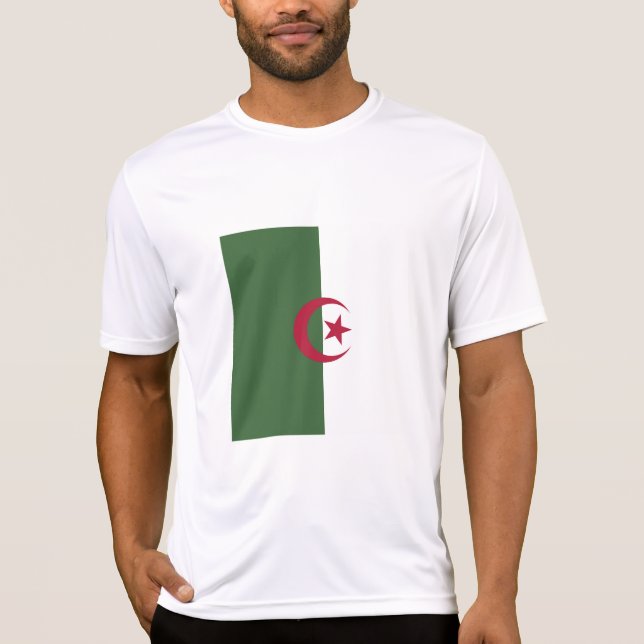 Camiseta Bandeira da Argélia (Frente)