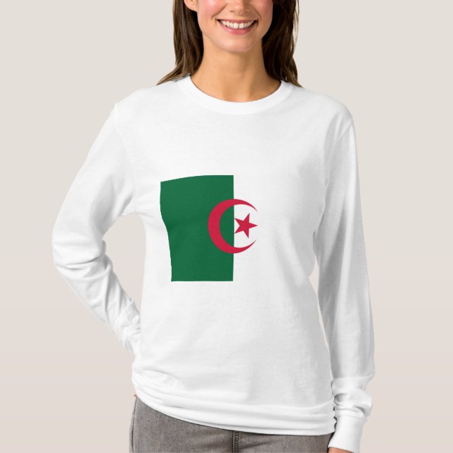 Camiseta Bandeira da Argélia (Frente)
