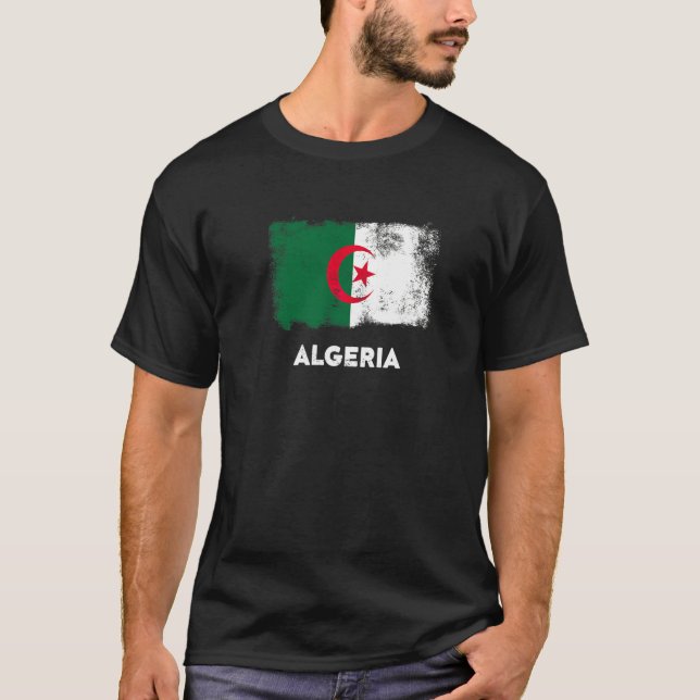 Camiseta Bandeira da Argélia   (Frente)