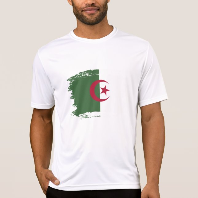 Camiseta bandeira da Argélia (Frente)