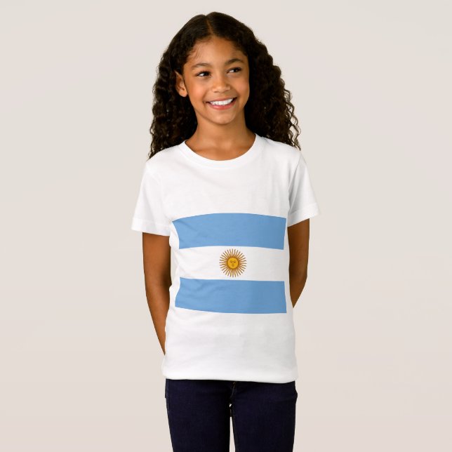 Camiseta Bandeira da Argentina (Frente Completa)