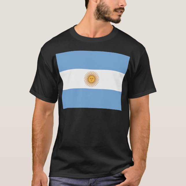 Camiseta Bandeira da Argentina (Frente)