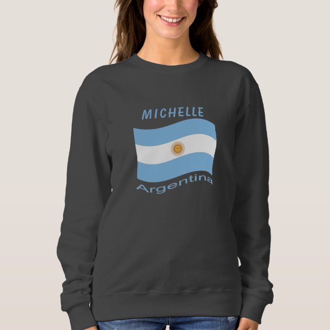 Camiseta Bandeira da Argentina (Frente)