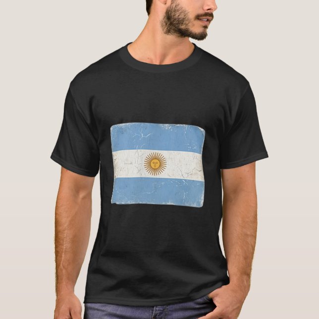 Camiseta Bandeira da Argentina Presente da Argentina Heranç (Frente)