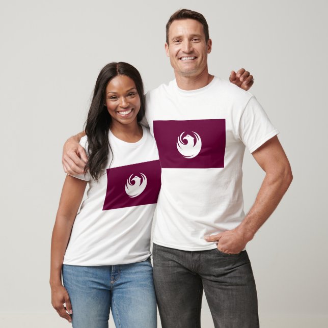 Camiseta Bandeira da Arizona da cidade de Phoenix (Unissex)