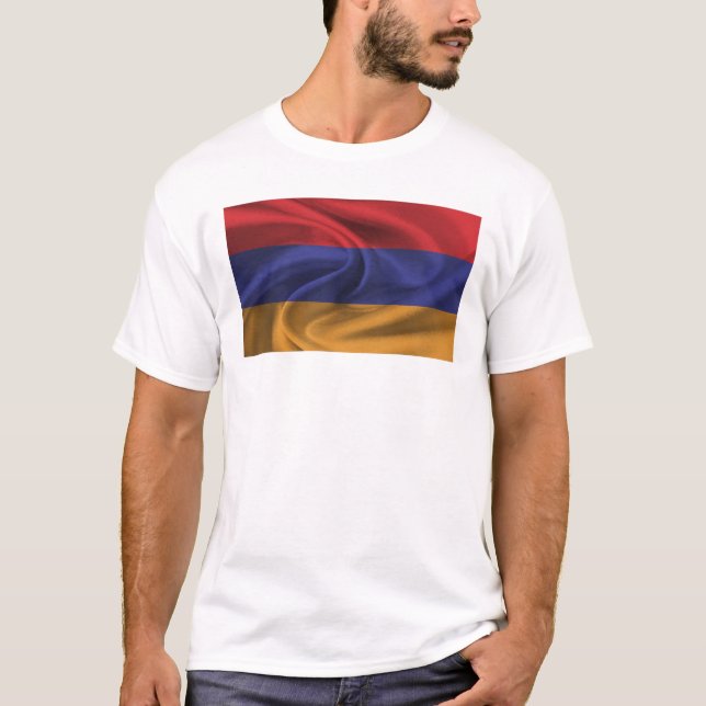 Camiseta Bandeira Da Armênia (Frente)