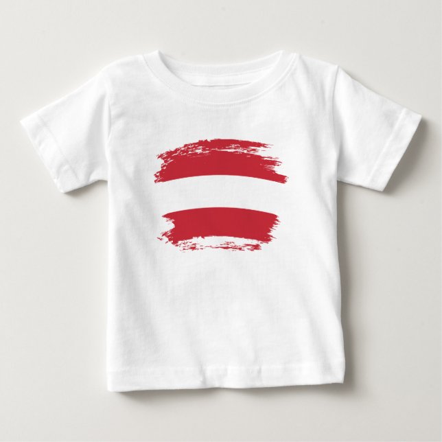 Camiseta Bandeira da Áustria (Frente)