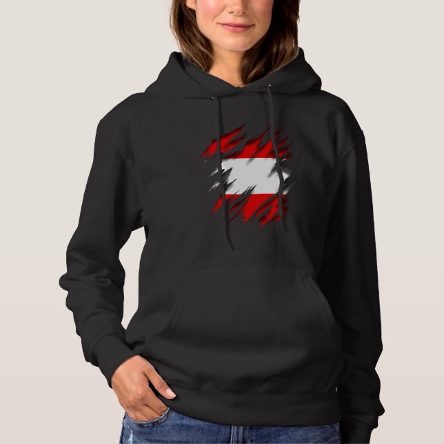 Camiseta Bandeira da Áustria (Frente)