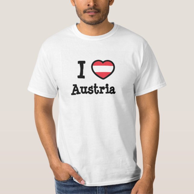 Camiseta Bandeira da Áustria (Frente)