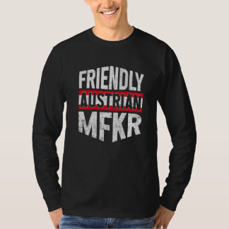 Camiseta Bandeira da Áustria Austríacos Orgulhosos Homens &