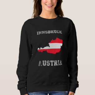 Camiseta Bandeira da Áustria Distressed Retro Innsbruck Áus