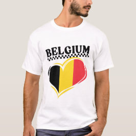 Camiseta bandeira da Bélgica